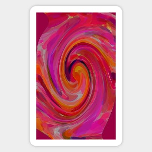 iPhone cover pink psychedelic swirl Sticker